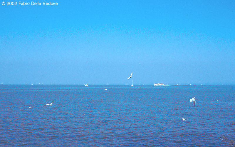 Blick von der Seepromenade auf den Bodensee (Rorschach, September 2002)