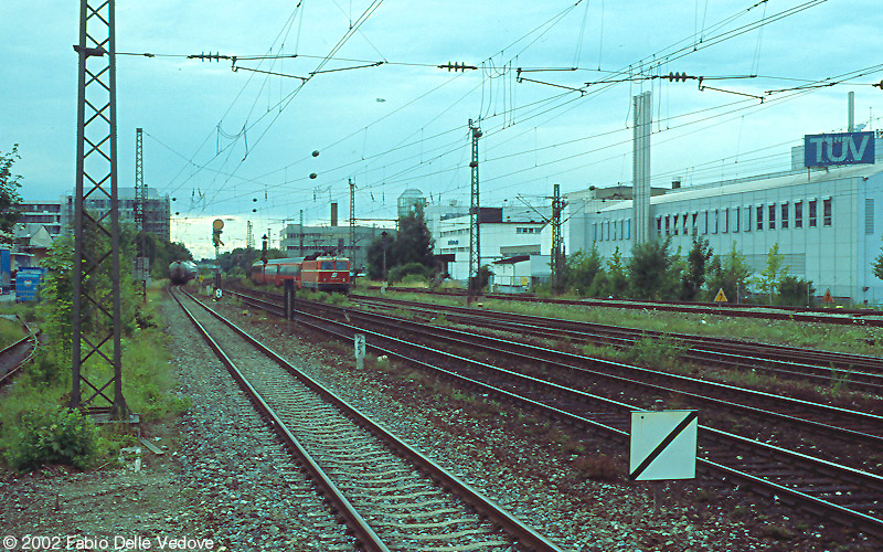 S-Bahn-Station M&uuml;nchen Heimeranplatz - Blick nach Nordwesten in Richtung M&uuml;nchen Laim
