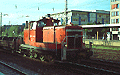 363 133-0 mit offenen G&uuml;terwagen in Richtung M&uuml;nchen S&uuml;d (M&uuml;nchen Heimeranplatz, Juli 2001)