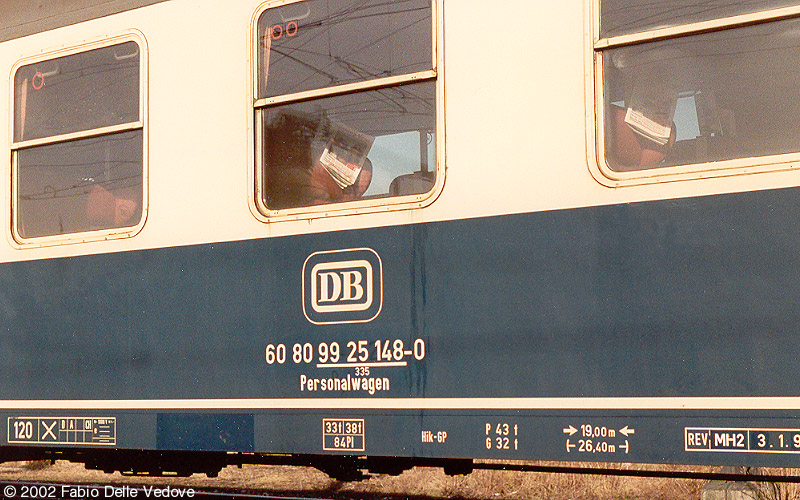 Personalwagen des AW M&uuml;nchen-Freimann (M&uuml;nchen, Februar 1990)